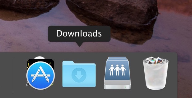 Open my downloads folder mac